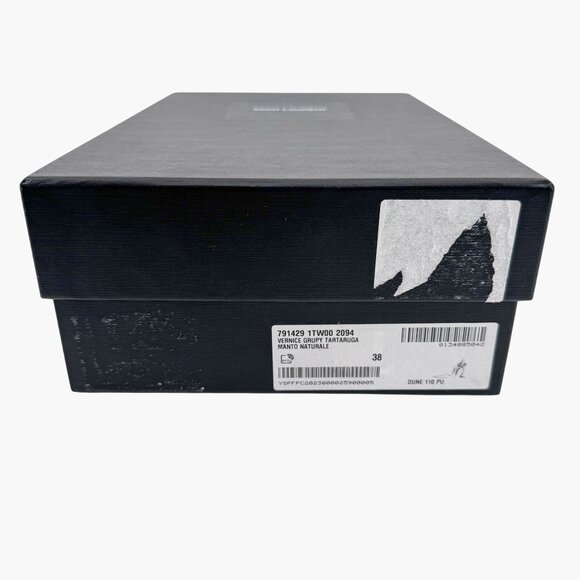 Saint Laurent Dune 110 Brown Patent Pumps Slingback High Heels Size 38 US 8 - Picture 15 of 15